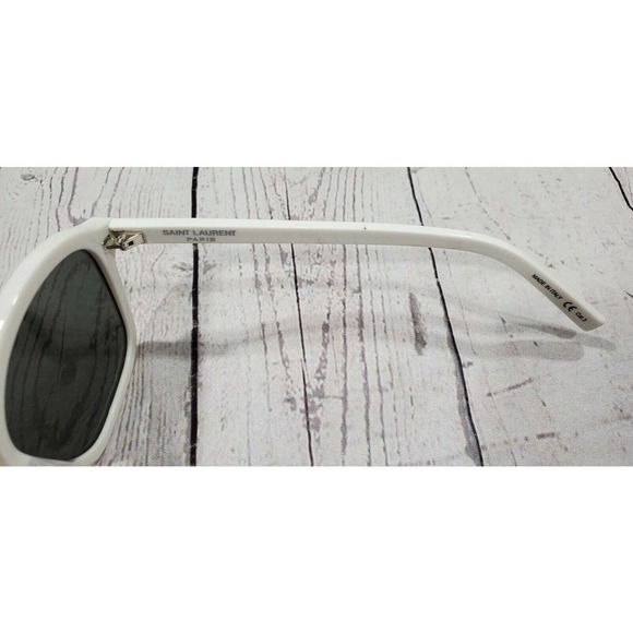 Saint Laurent SL258 003 White Gray Sunglasses SL 258 54-18-145 UNISEX main image 5